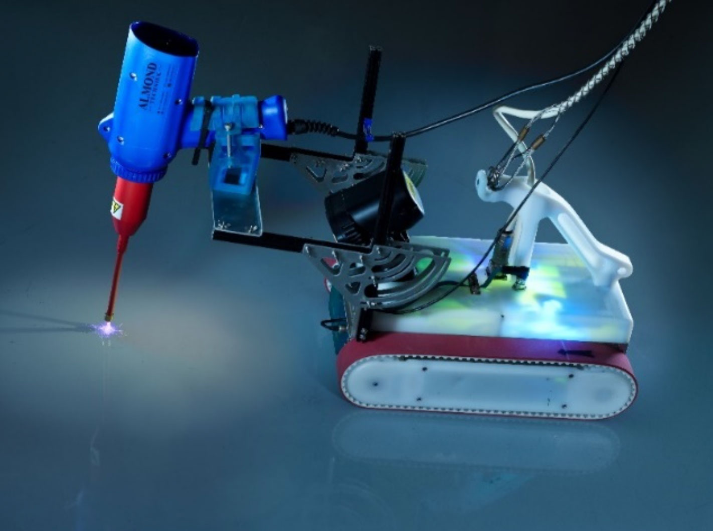 Spark testing ECTFE lining in a fibreglass reinforced polyester storage